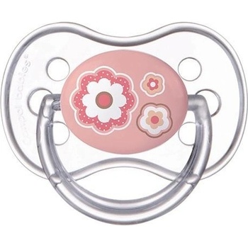 Canpol Babies 18m + silikónový symetrický Newborn Baby růžová