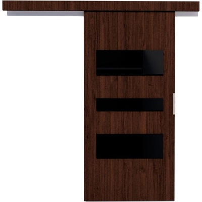 Sconto Posuvné dvere CENTO 96 wenge/čierna 96x205 cm