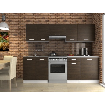 Fronti Fafor Kuchynská linka LUIZA 240x180 Wenge