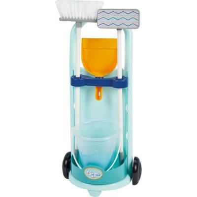 Ecoiffier Количка за почистване Ecoiffier Clean Home - С кофа и аксесоари, синя (7900001773)