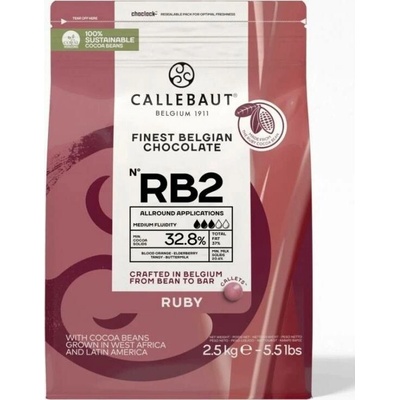 Callebaut Čokoláda RUBY 32,8% 2,5 kg