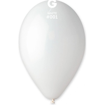 Gemar Kulatý latexový balónek 30 cm #001 Bílá