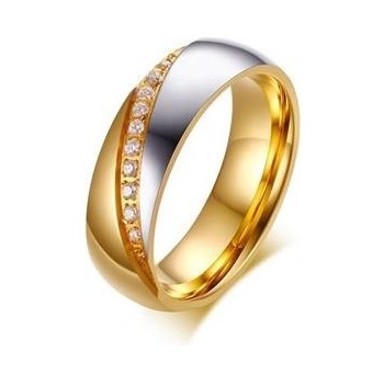 Šperky4U dámský ocelový prsten se zirkony šíře OPR0064 D