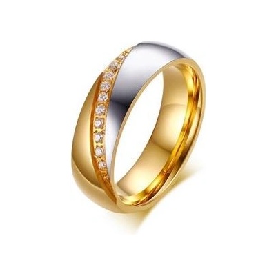 Šperky4U dámský ocelový prsten se zirkony šíře OPR0064 D