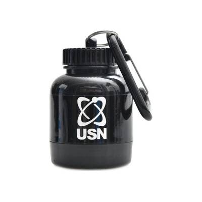 USN - Powder bank nádoba na proteiny a suplementy s karabinou