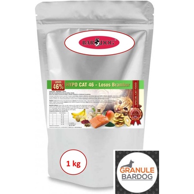 Bardog Hypoalergenní Hypo Cat 46 Losos Brambor 32/18 1 kg