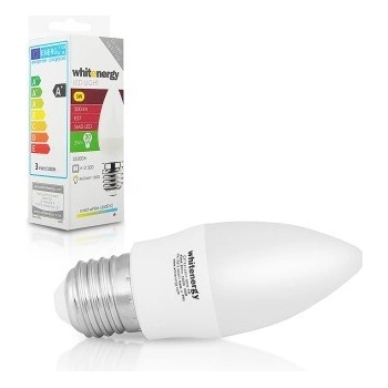 Whitenergy LED žárovka SMD2835 C37 E27 3W studená bílá