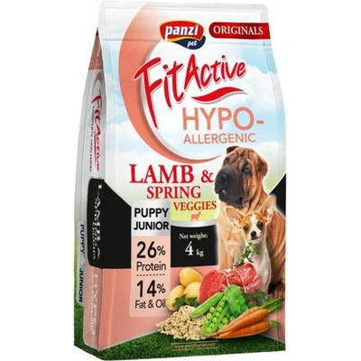 Panzi FitActive ORIGINALS Puppy & Junior Hypoallergenic Lamb & Veggies 4 kg