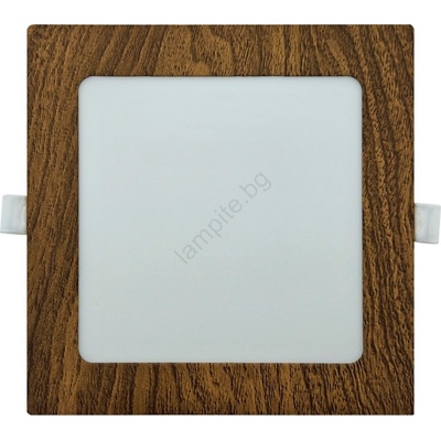 Baterie Centrum LED Лампа за окачен таван SQUARE LED/12W/230V 4200K 16, 8x16, 8 см кафяв (BC0610)