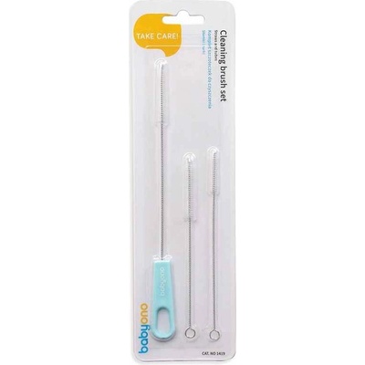 Babyono Четки за почистване на сламки и биберони Babyono - 3 броя (5901435411841)