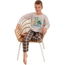 Chlapecké pyžamo Leo cross béžová