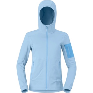 Norrøna Дамско поларено яке Norrøna Women's Falketind Warm2 Stretch Hood Fleece jacket - Cashmere Blue / Allure (105-5539-0613)