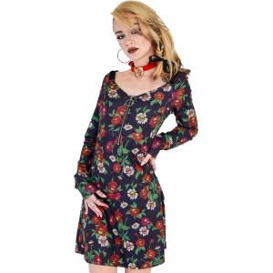 JAWBREAKER Рокля дамска JAWBREAKER - Skull Flower - Black - DRA 10233