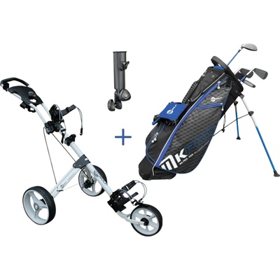 MKids Golf Pro dětský set 61" 155 cm + vozík + držák deštníku