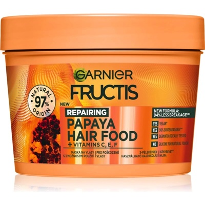 Garnier Fructis Papaya Hair Food възстановяваща маска за увредена коса 400ml