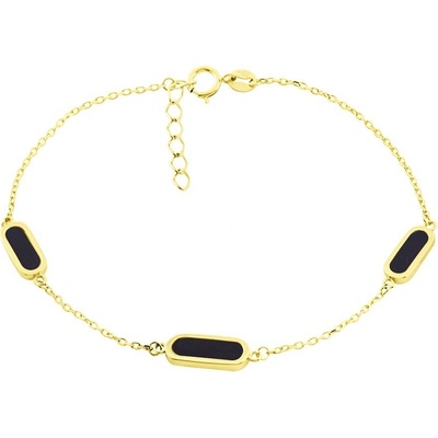 GEMMAX Řetízkový zlatý náramek GLBYX-19-03723