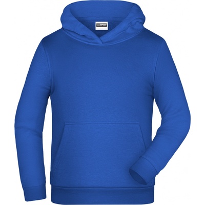 James Nicholson Dětská mikina s kapuci Basic Hoody Children Modrá královská tmavá