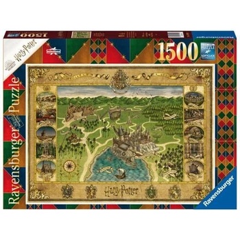 RAVENSBURGER Mapa Bradavic 1500 dílků