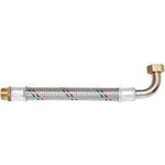 SFERACO Мека връзка с коляно 1" MF 70cm Ø25mm с неръждаема оплетка (HCFM10100700S)