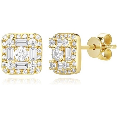 Aurino zlaté náušnice se zirkony E16851FCZZ4Y-1