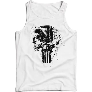 Image 1 of DRAGOWA Мъжки потник Frank The Punisher, бял, 160 г/м2 (11491)