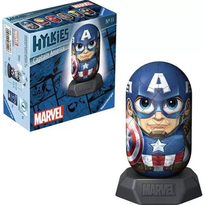 Ravensburger - Puzzle 3D puzzle Hylkies: Marvel: Captain America - 40 - 99 piese