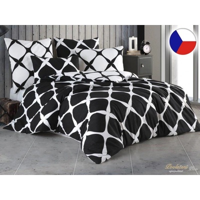 Brotex Povlečení bavlna Noir zipový uzávěr 140x200 70x90