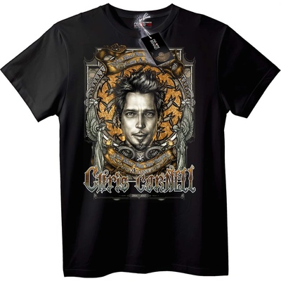 NOONEBRAND Тениска Посвещение на Chris Cornell 1964-2017 - XL, Black