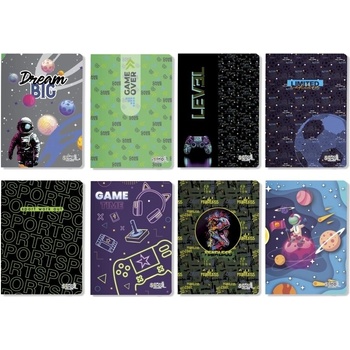 SCOOL Тетрадка scool А5, 40 л. , голям квадрат, момчета