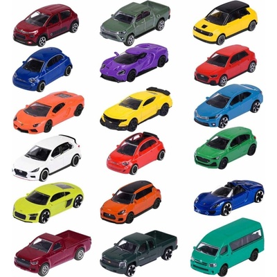 MAJORETTE Auto 7 5cm Street Cars kovové volný chod 18 druhů 1:64