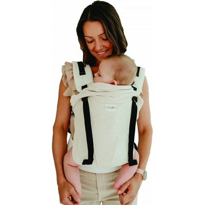 Babylonia Ergonomické nosítko TRICOT-CLICK Almond Melange béžová