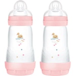MAM Perfect Star Anti-colic Bottle шише против колики 2m+ Pink 2x260ml