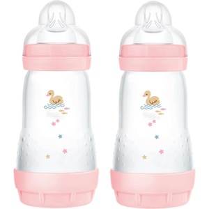 MAM Perfect Star Anti-colic Bottle шише против колики 2m+ Pink 2x260ml