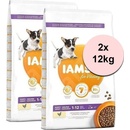 IAMS Dog Puppy Small & Medium Chicken 2 x 12 kg