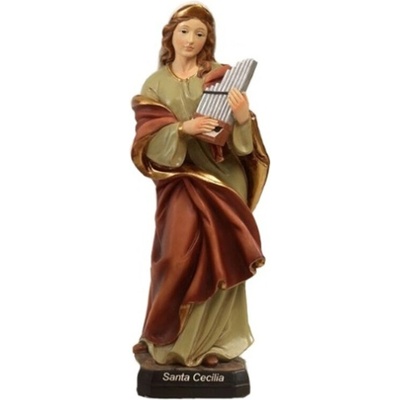 Soška: svätá Cecília - 15 cm - 11816