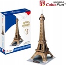 3D puzzle CubicFun 3D puzzle Eiffelova veža zlatá 35 ks