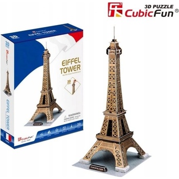 CubicFun 3D puzzle Eiffelova veža zlatá 35 ks
