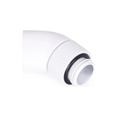 Alphacool Ъглов адаптер Alphacool Eiszapfen, 45°, G1/4 външна към G1/4 вътрешна резба, Бял (1019294)