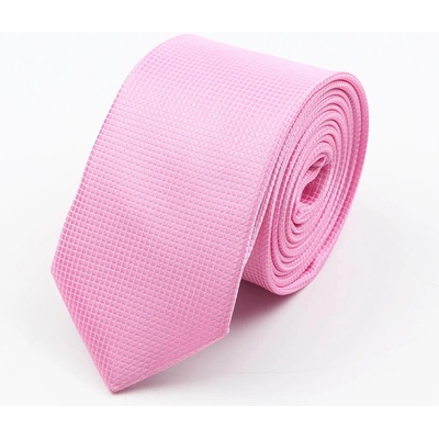 Decofashion Kravata růžová s jemnou aplikací