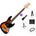 Squier Affinity Series Jazz Bass V LRL BPG SET 2 3-Color Sunburst 5-струнна бас китара
