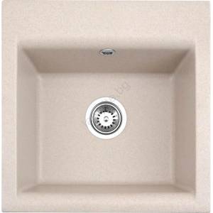Alveus 1149111 - Кухненска мивка GEM 50x50 см гранит/бежов (AV0065) Мивка за вграждане