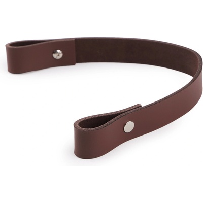Prima-obchod Kožené ucho na tašku / kabelku šíře 2 cm délka 30 cm, barva 4 hnědá