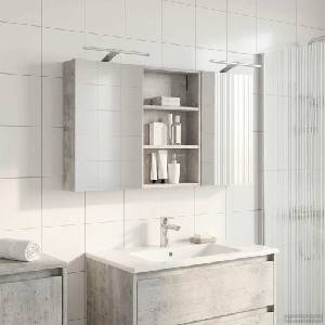 vidaXL Комплект шкафове за баня 3 бр. 120 x 10, 5 x 60, 5 см (3403739)