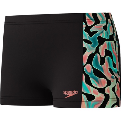 Speedo digital allover panel aquashort black / green / red 128cm