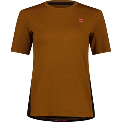 Mons Royale Tarn Merino T-Shirt caramel black Dámské
