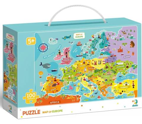 DoDo Mapa Európy 100 dielov