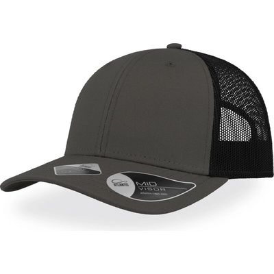 Atlantis Headwear Recy Three 6 panelová síťovaná COT33609080899-black/black Černá/černá