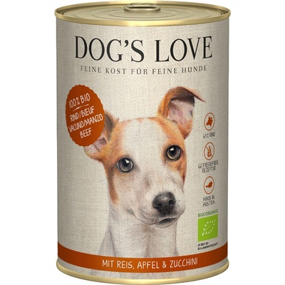 Dog's Love 100% BIO Organic Hovězí 400 g
