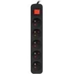 Lanberg preloader strip 1, 5m black 5x 230V PL, with connector, cable made of full copper