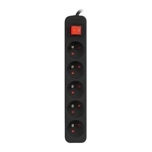 Lanberg preloader strip 1, 5m black 5x 230V PL, with connector, cable made of full copper